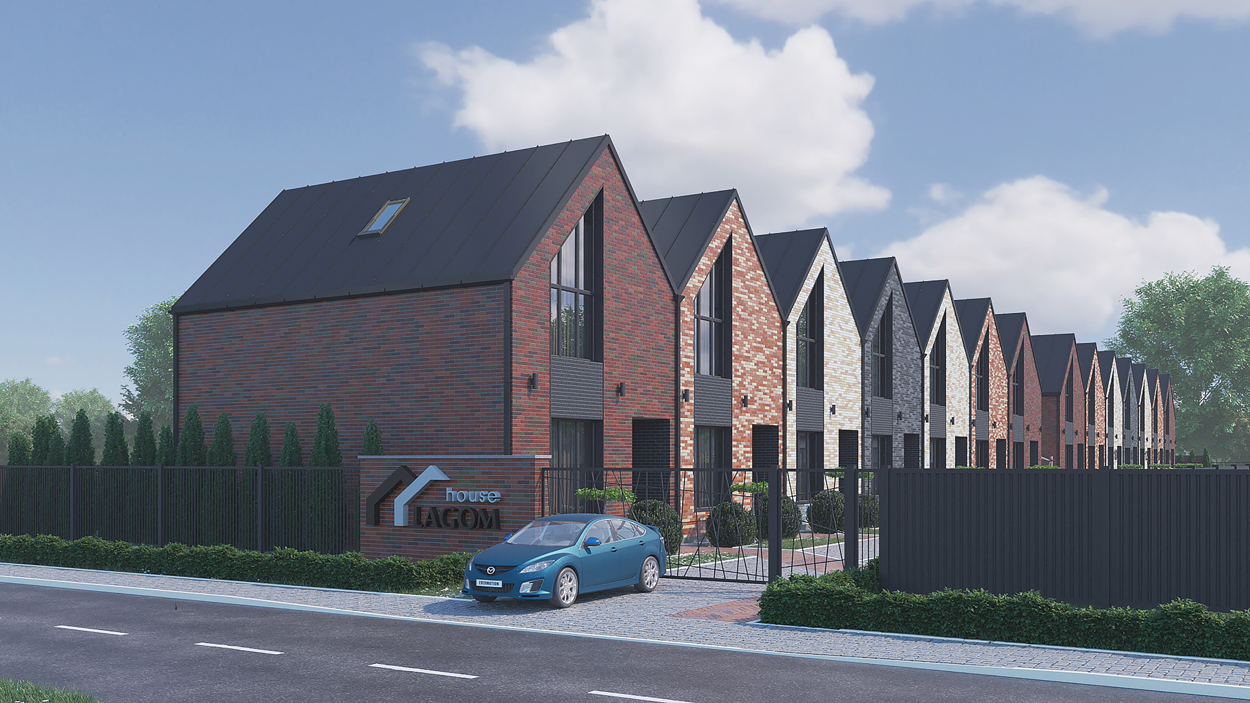 Lagom House townhouse row